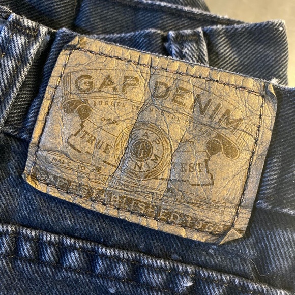 Vintage GAP Faded Black Highwaisted Jeans Made In USA - Picture 3 of 4